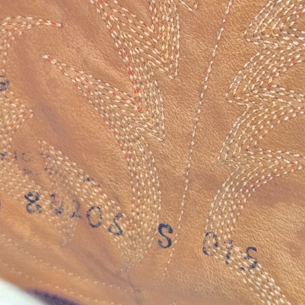 Tony Lama VM2810 Brown Leather Western Cowboy Boots Men’s 9.5 - Picture 13 of 15